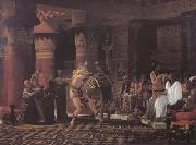 Alma-Tadema, Sir Lawrence Pastimes in Ancient Egypt 3000 Years Ago (mk23) oil painting on canvas